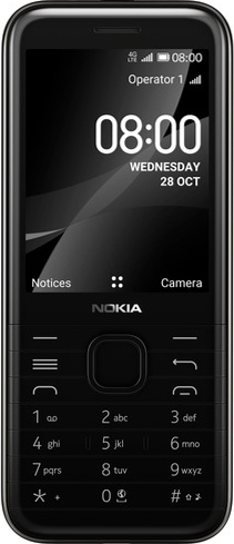Сотовый телефон Nokia 8000 4G черный