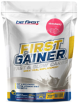 Гейнер Be First First Gainer Fast & Slow Carbs 1 кг. клубника
