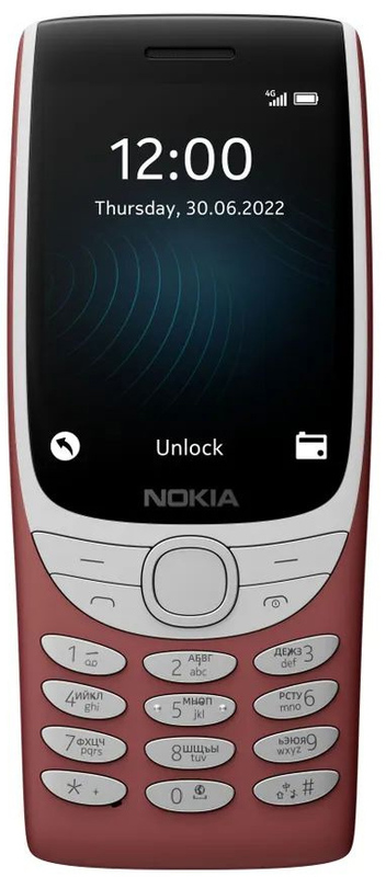 Сотовый телефон Nokia 8210 4G красный