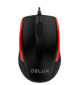 Мышь Delux M321BU Черно-красная 