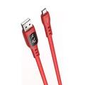 Кабель Hoco S6 Sentinel USB-microUSB красный