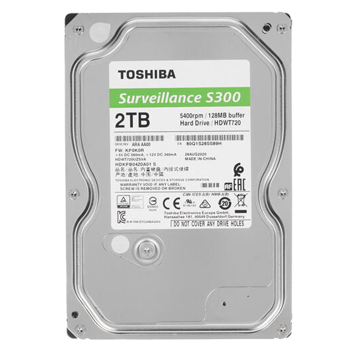 Накопитель HDD Toshiba S300 2TB HDWT720UZSVA