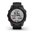 Смарт-часы Garmin Fenix 7 Sapphire Solar Carbon Gray DLC Titanium серые