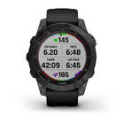 Смарт-часы Garmin Fenix 7 Sapphire Solar Carbon Gray DLC Titanium серые