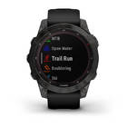 Смарт-часы Garmin Fenix 7 Sapphire Solar Carbon Gray DLC Titanium серые