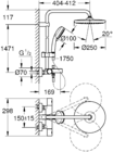 Душевая система Grohe Tempesta Cosmopolitan System 250 26672000