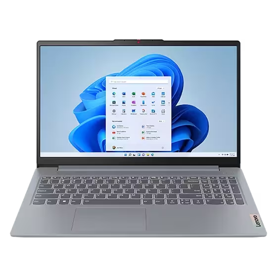 Ноутбук Lenovo IdeaPad Slim 3 15AMN8 AMD Ryzen 5-7520U 8GB DDR5 256GB SSD NVMe AMD Radeon 610M FHD DOS Arctic Grey