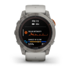 Смарт-часы Garmin Fenix 7X Pro 51mm Sapphire Solar Edition Titanium with Fog Gray/Ember Orange Band