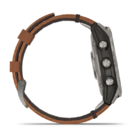 Смарт-часы Garmin Fenix 7 Pro 47mm Sapphire Solar Edition Titanium with Chestnut Leather Band + Dual-colour Silicone Band