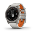 Смарт-часы Garmin Fenix 7 Pro 47mm Sapphire Solar Edition Titanium with Fog Gray/Ember Orange Band