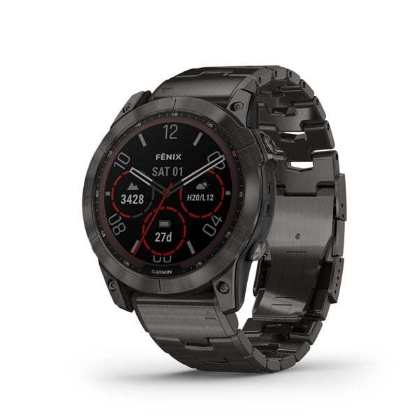 Смарт-часы Garmin Fenix 7X Sapphire Solar Carbon Gray Titanium Band