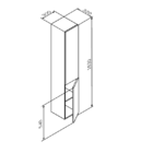 Шкаф-колонна Am.Pm GEM M90CHR0306GM