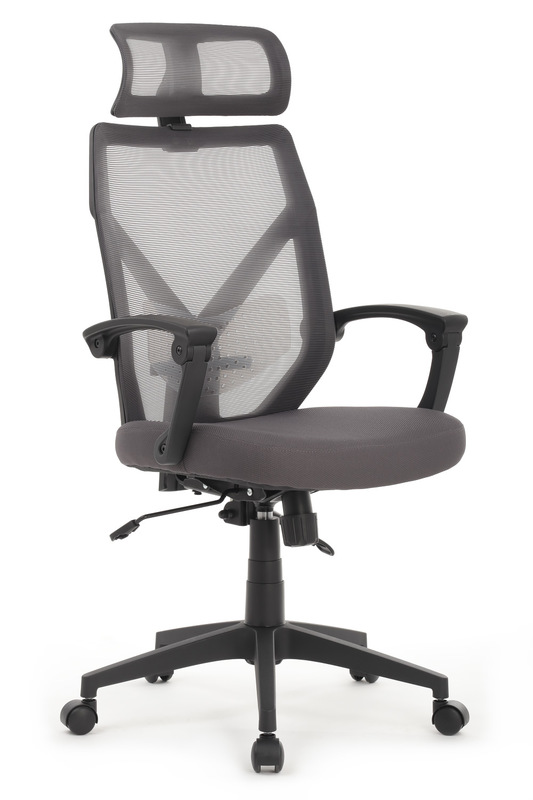 Кресло Riva Chair Design Oliver W-203AC черно-серое