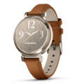 Смарт-часы Garmin Lily 2 Classic 35mm Cream Gold with Tan Leather Band