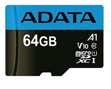 Карта памяти microSD ADATA V30 AUSDX 64GB + адаптер