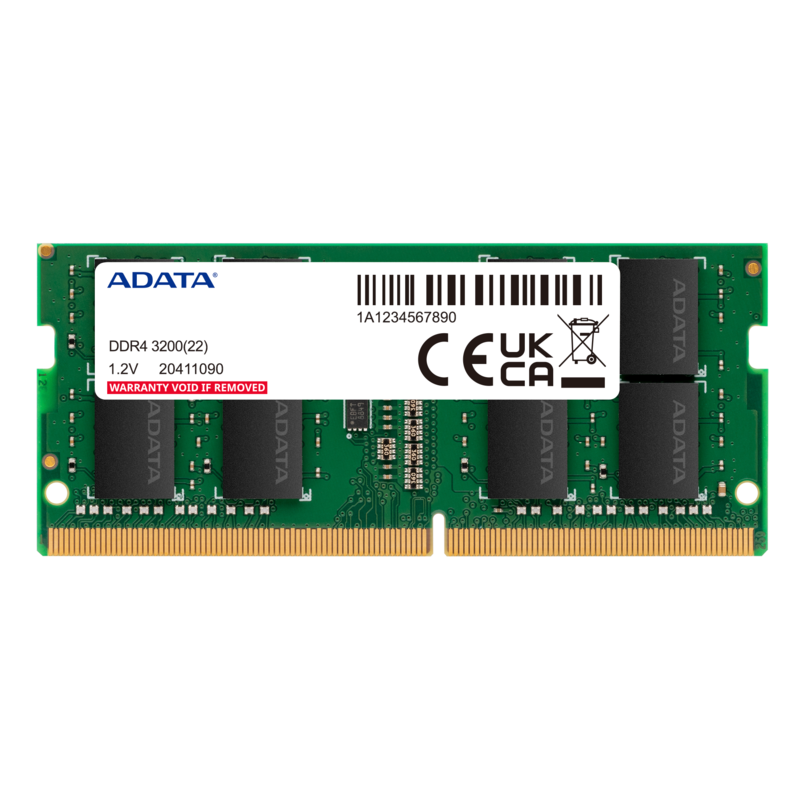 Оперативная память ADATA 8GB SODIMM DDR4 3200MHz