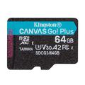 Карта памяти micro SD Kingston Canvas Go Plus 64GB