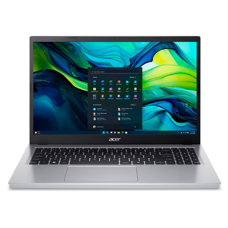 Ноутбук Acer Aspire Go 15 AG15-31P Intel Core i3-N305 8GB LPDDR5 1TB UFS FHD Pure Silver