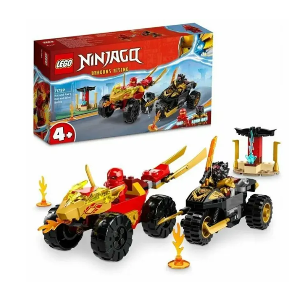 Конструктор LEGO Ninjago 71789 "Битва Кая и Раса на дороге"