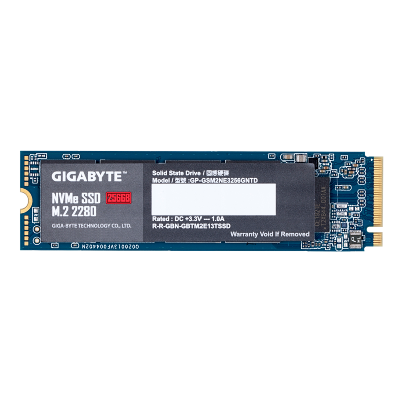 Накопитель Gigabyte NVMe SSD 256GB M.2 2280