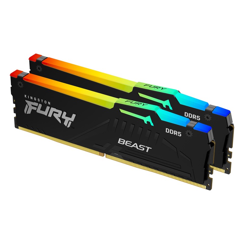 Оперативная память Kingston Fury Beast RGB EXPO KF560C30BBEAK2 32GB (2x16) DIMM DDR5 6000MHz