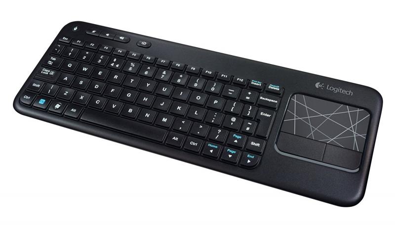 Logitech wireless touch keyboard k400 plus black usb обзор