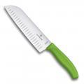 Нож Victorinox Santoku, зелёный (6.8526.17L4B)